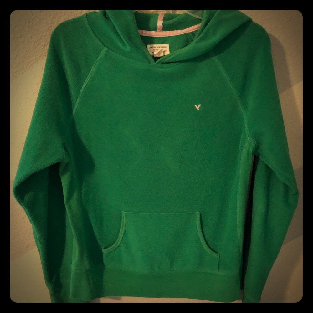Green hoodie